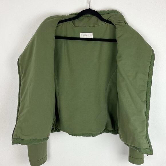 Anthropologie Marrakech Phoebe Quilted Jacket So Soft Olive Green Medium - Picture 5 of 7